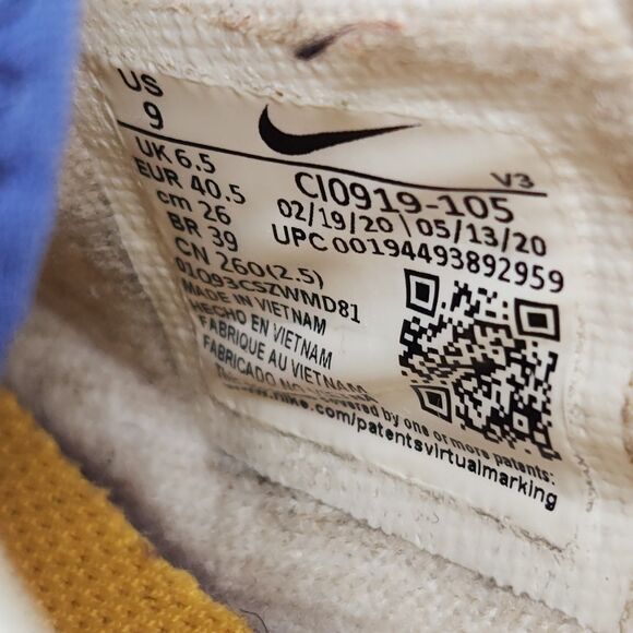 Nike Air Force 1 Low Shadow Shoes Womens Size 9 White Crimson CI0919-105 - Picture 9 of 9